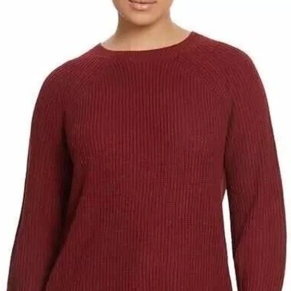 Jessica Simpson Ladies' Ribbed Sweater, RED,L  TAG - Picture 1 of 2